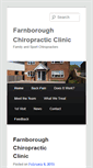 Mobile Screenshot of farnborough-chiropractic.co.uk