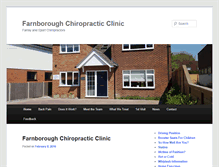 Tablet Screenshot of farnborough-chiropractic.co.uk